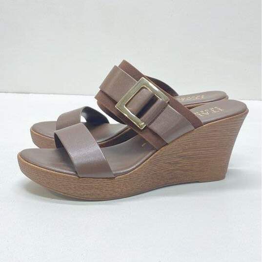 Italian Shoemakers Brown Wedge Sandals Women 8 image number 2