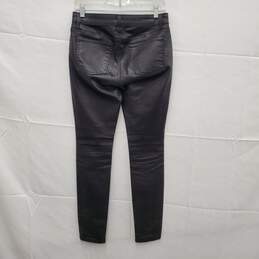 Eileen Fisher WM's Organic Cotton Spandex Black Waxed Skinny Jeans Size 2 x 30 alternative image