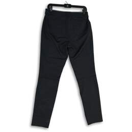 NWT Womens Charcoal Gray Slash Pocket Skinny Leg Pull-On Dress Pants Size Large alternative image