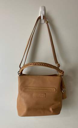 Ferrara By Brighton Leather Calera Bucket Bag Tan