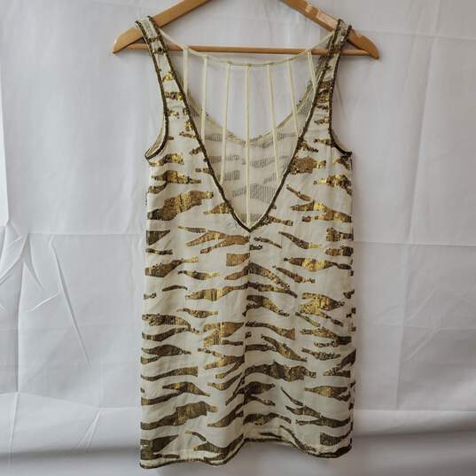 Anthropologie Ecote Shear with Sequin Tank Top Women's XS image number 2