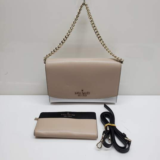 KATE SPADE NEW YORK CARSON CROSSGRAIN LEATHER CROSSBODY 9x7x3in image number 1