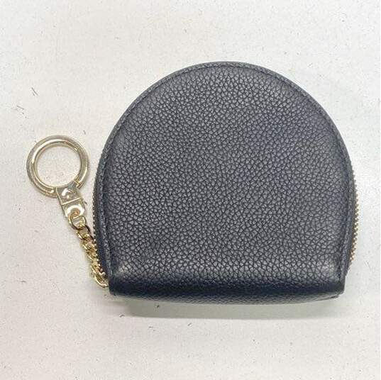 Kate Spade Black Leather Zip Around Coin Pouch Wallet image number 5