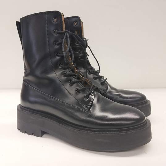 Unbranded Portuguese Men's Black Faux Leather Boots Size. 6 image number 1