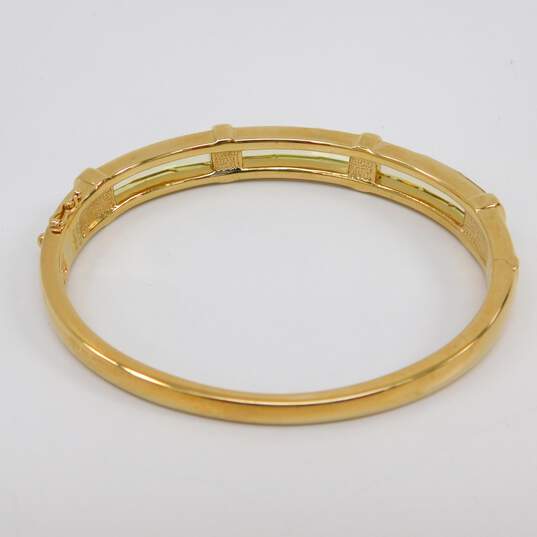 14K Yellow Gold Large Hinged Bangle Bracelet