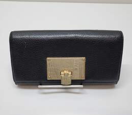 Michael Kors Women's Callie Carryall Leather Wallet Black