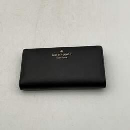 Kate Spade New York Womens Staci Black Leather Magnetic Snap Bifold Wallet