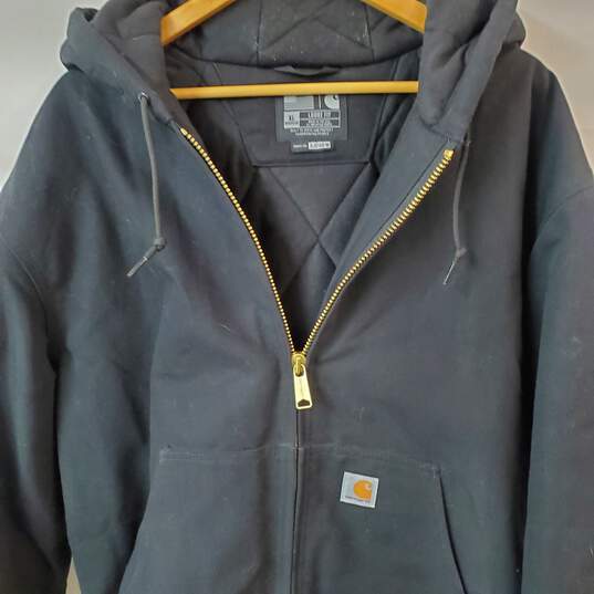 Carhartt Loose Fit Black Jacket in Men's XL Regular image number 2