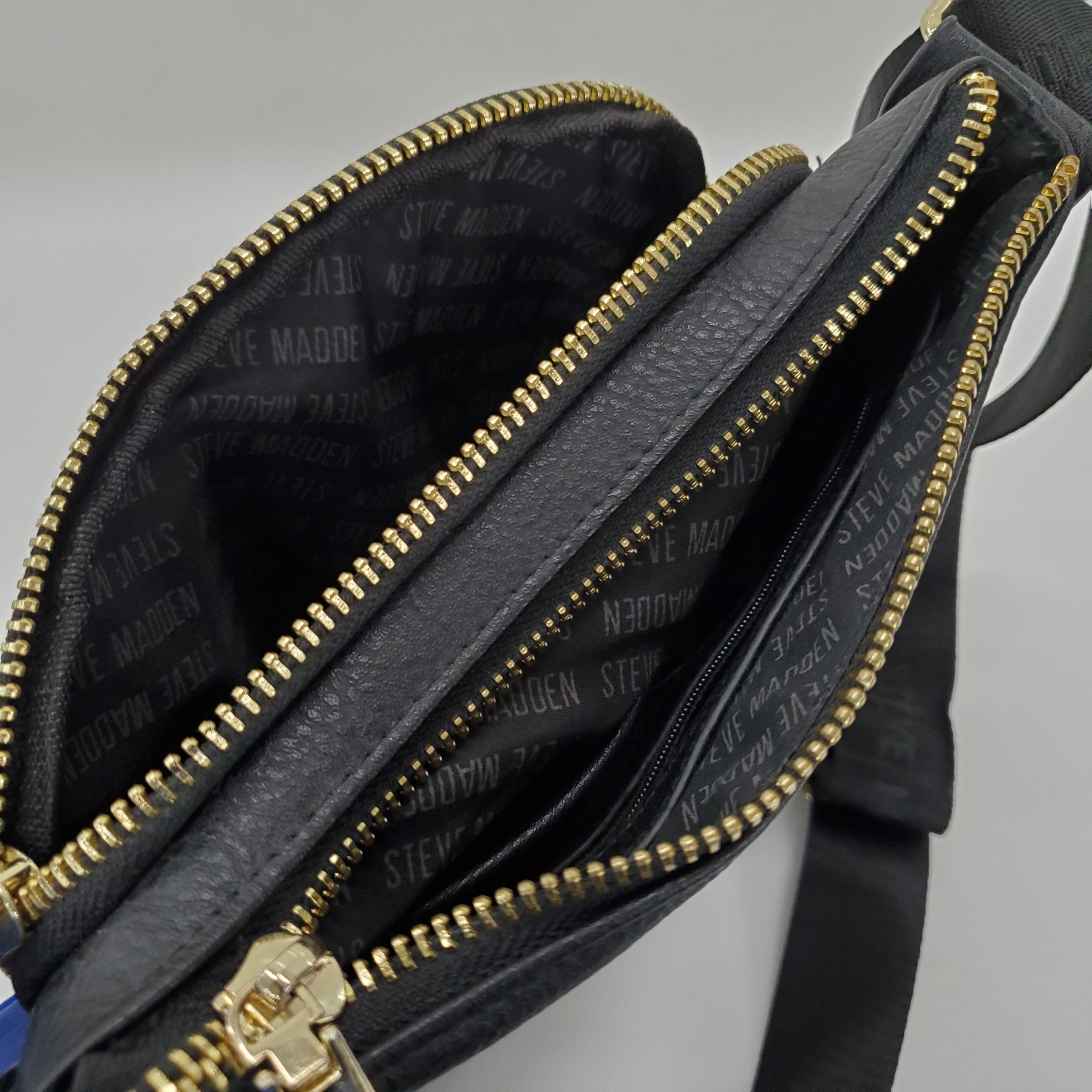 Leather handbag Steve Madden Black in Leather - 40618144