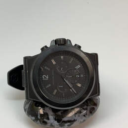 Designer Michael Kors Mk8152 Black Stainless Steel Quartz Analog Wristwatch