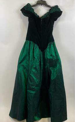 Alfred Angelo Dream Maker Womens Green Short Sleeve Long Maxi Dress Size 11/12 alternative image