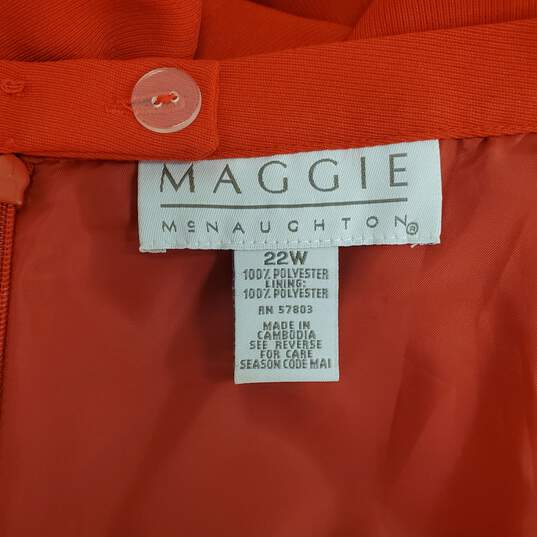 Maggie McNaughton Women Red Maxi Skirt 22 NWT image number 5