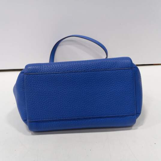 Kate Spade Blue Leather Brandy Crossbody Bag Handbag Purse image number 4