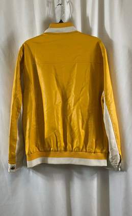 NWT Royal Seven Mens Yellow Leather Long Sleeve Full-Zip Bomber Jacket Size XL alternative image