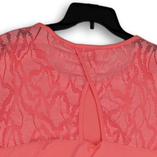 NWT Womens Pink Short Sleeve Scoop Neck Pullover Blouse Top Size X-Large image number 4