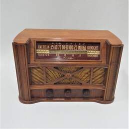 Vtg Firestone Air Chief 4-A-20 Art Deco Radio Shortwave 16"W x 10 1/4"H x 8.5"D alternative image