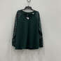 NWT Womens Green Knitted Long Sleeve V-Neck Pullover Sweater Size 18-20 image number 1