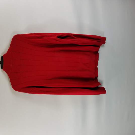 Chaps Men Red Knit Sweater L image number 2