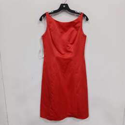 David's Bridal Coral Sheath Bodycon Style Dress Size 6 - NWT