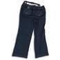 NWT Lane Bryant Womens Blue Denim Dark Wash Trouser Wide Leg Jeans Size 18 image number 2