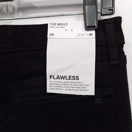 Women's Joe's Flawless The Molly High Rise Flair Black Denim Jeans Sz 29 NWT image number 3