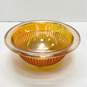 Vintage Iridescent Amber Bowl 10.5 in W Carnival Vintage Glass image number 2