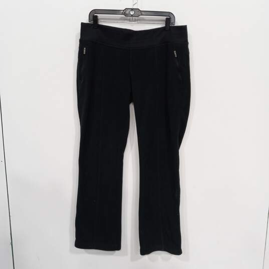 Columbia Women's Black Wide Leg Fleece Pants Size L image number 1