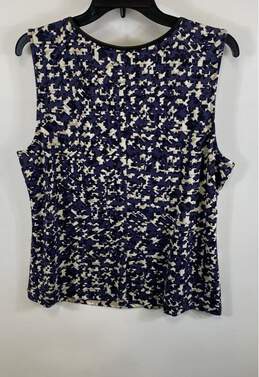 NWT NIC+ZOE Womens Multicolor Abstract Graphic Sleeveless Blouse Top Size L alternative image