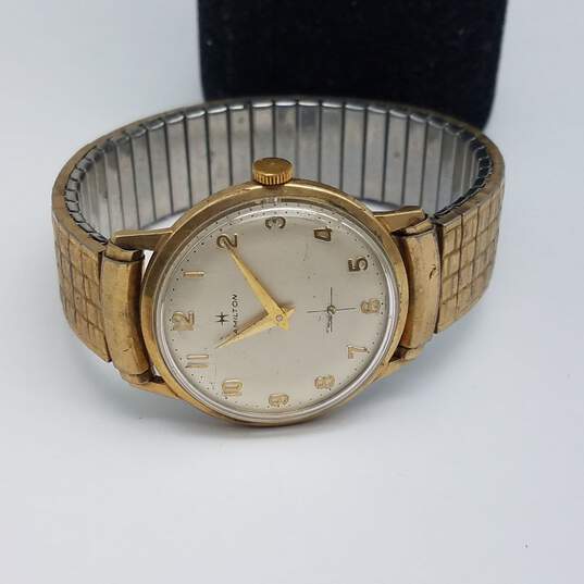 Hamilton 32mm 10k Rolled Gold Plated Manual Wind Vintage Watch 50g image number 2