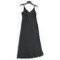 Jones Wear Womens Black V-Neck Sleeveless Knee Length Pullover Maxi Dress Sz 10 image number 2