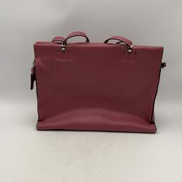 Steve Madden Womens Bnolla Pink Leather Zipper Double Handle Satchel Bag alternative image