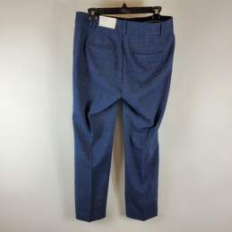 Ann Taylor Women Blue Plaid Pants 8P NWT alternative image