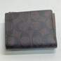COACH Morgan Studded Signature Canvas Leather Buckle Card Wallet image number 2