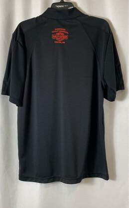 Harley-Davidson Mens Black Short Sleeve Collared Comfort Polo Shirt Size Large alternative image