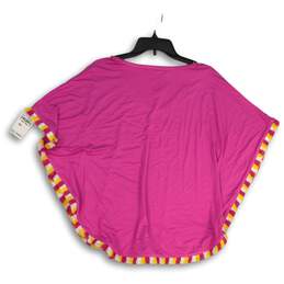 NWT Trina Turk Womens Delfino Pink Kimono Sleeve V-Neck Pullover Blouse Top M/L alternative image