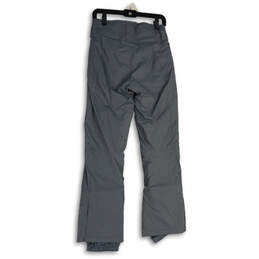 Womens Gray Flat Front Zipper Pocket Straight Leg Snow Pants Size XS R alternative image