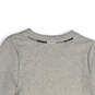 NWT Womens Gray V-Neck Long Sleeve Side Slit Pullover Sweater Size Small image number 4