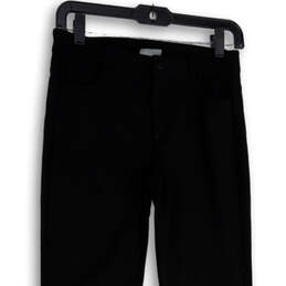 Womens Black Denim Dark Wash Pockets Stretch Skinny Leg Jeans Size 4 alternative image