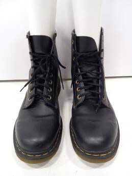 Doc Martens Men's Soft Black 8-Eye Lace Up Combat Boots Size 13