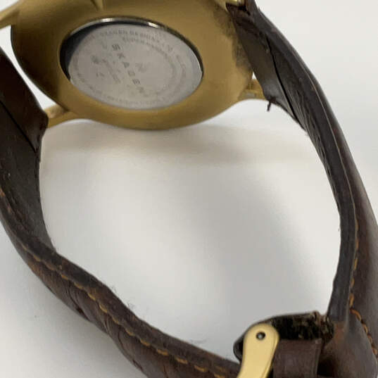 Designer Skagen Denmark Gold-Tone Dial Adustable Strap Analog Wristwatch image number 2