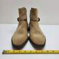 ALDO Beige Suede Leather Side Zip Ankle Boots Men’s 7 Used image number 2