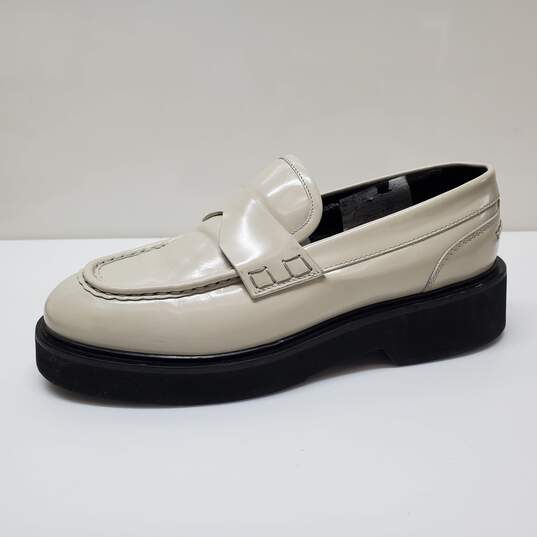 Aquatalia Leather Color Ivory Loafers Sz 10M image number 3
