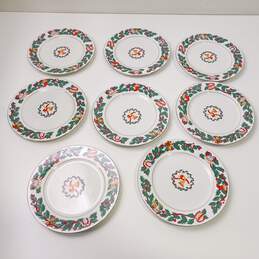 Bundle of 8 Royal Majestic Holiday China Salad Plates alternative image