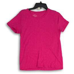 J. Crew Womens Pink Crew Neck Short Sleeve Pullover T-Shirt Size M