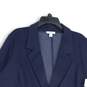 NWT Womens Navy Blue Lapel Collar Single Breasted One Button Blazer Size 1X image number 3