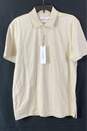 NWT Calvin Klein Mens Tan Smooth Cotton Short Sleeve Polo Shirt Size Medium image number 1