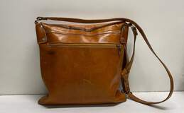 Vera Pelle Brown Leather Shoulder Hobo Tote Bag alternative image