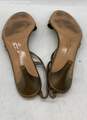 Authentic Salvatore Ferragamo Womens Gold Toned Low Heel Pumps Size 8.5 image number 5