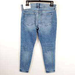 Loft Women Blue Skinny Jeans Sz 8P NWT alternative image