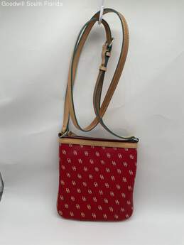 Dooney & Bourke Womens Red And Beige Handbag alternative image